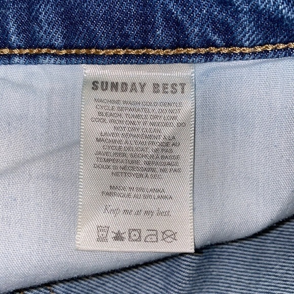 sunday best (aritzia) denim shorts size 32 - Picture 6 of 9